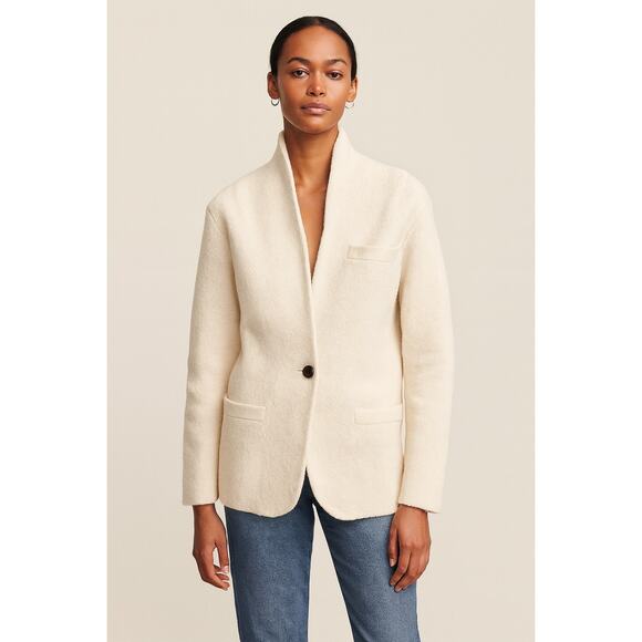 J Crew Cocoon Sweater Blazer Ivory - Picture 1 of 8